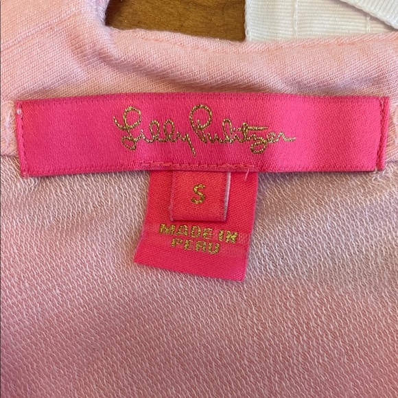 Lilly Pulitzer Light Pink Criss-Cross Long Sleeve Tee - Picture 3 of 8